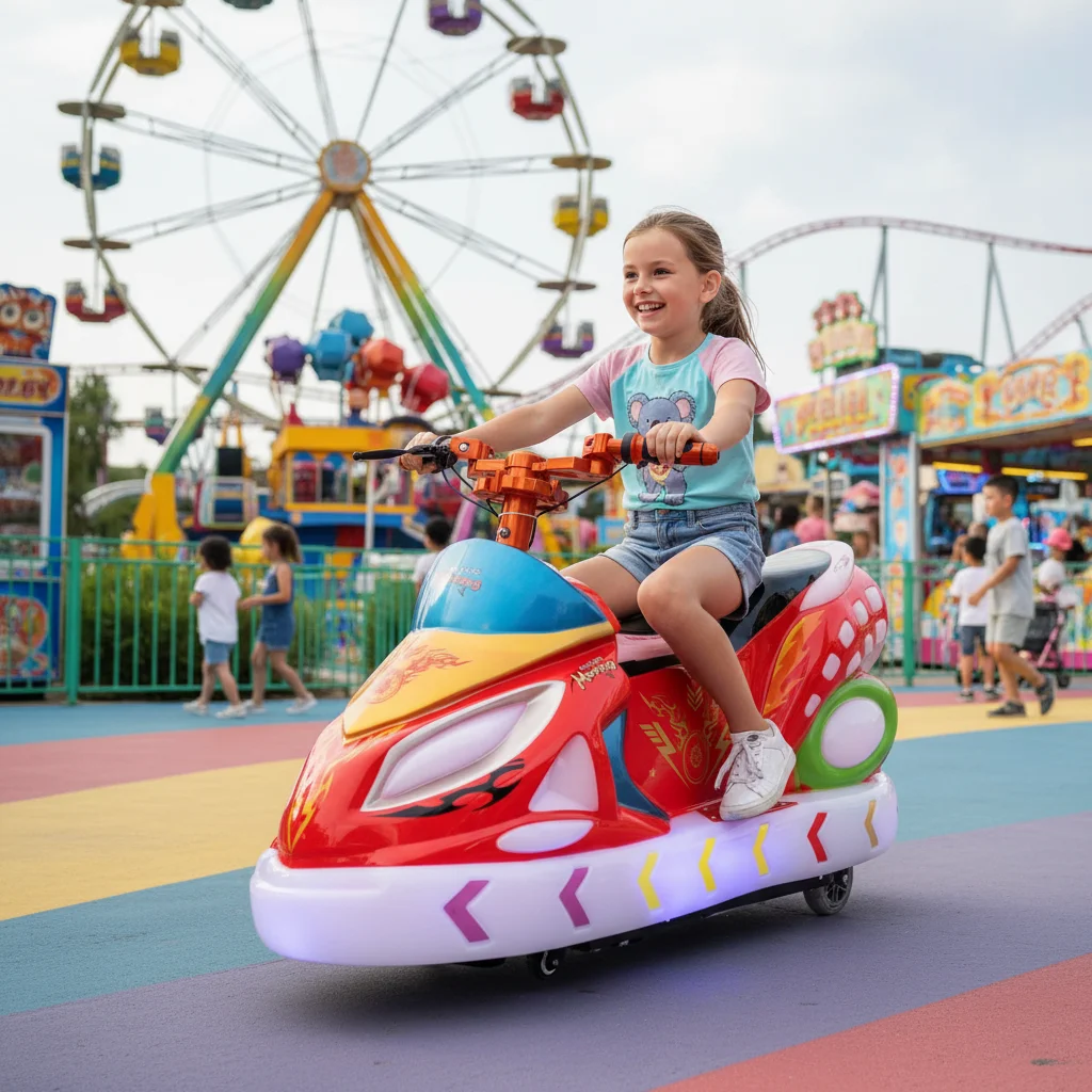 Wholesale Battery Operated Indoor Outdoor Bumper Cars Ride-on Electric Car With LED Light Child And Adult Steel Frame