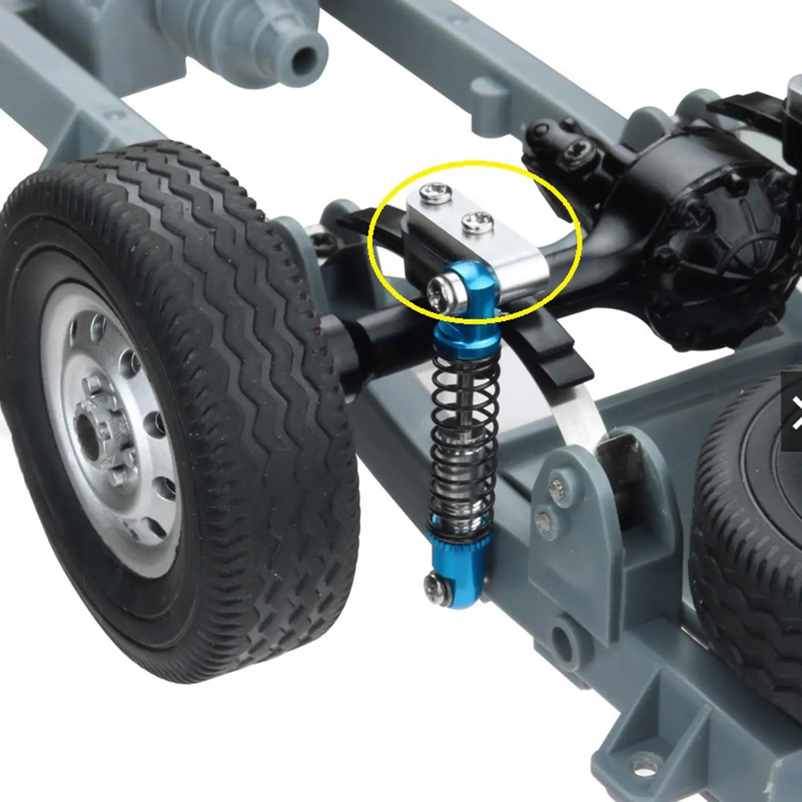 Hobby Model Metal Shock Absorber Bracket CNC Rear Damper Mount for WPL D12 D42 1 10 RC Car Upgrade Parts
