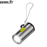 BORUiT Super Mini LED Flashlight 230LM Single Gear Extra Small Torch Camping Lantern