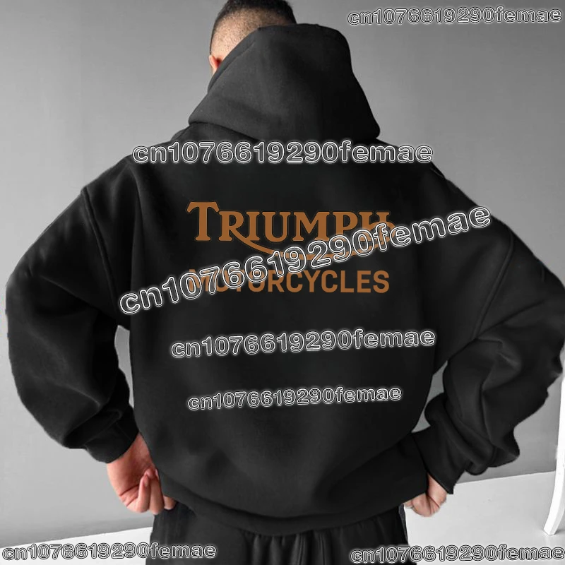 حار بيع انتصار الرجال هوديي الأزياء دراجة نارية مروحة مقنعين البلوز الشارع الشهير عارضة اليومية أعلى لشتاء الخريف الربيع #3
