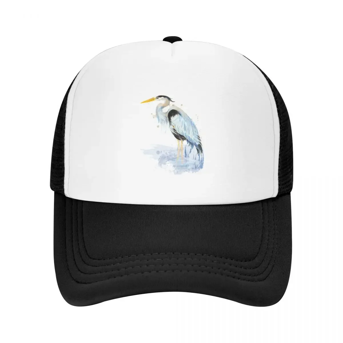 Watercolor Great Blue Heron Wildlife Bird art Baseball Cap party Hat New In Hat Visor Elegant Women's Hats Men's