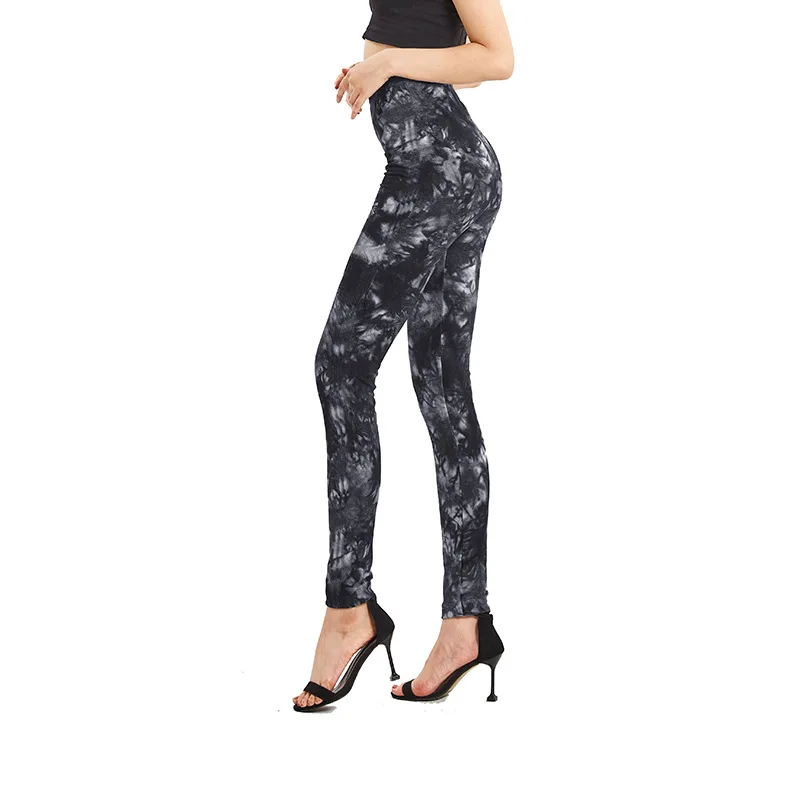 Leggings vintage de cintura alta para mulheres, tie-dye, calças de treino, push up, leggings sexy sem costura, roupas de ginástica, esporte, senhoras