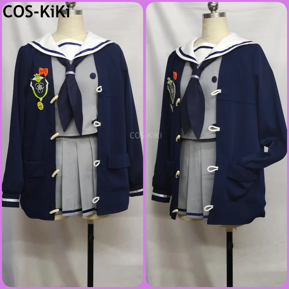 بدلة ألعاب COS-KiKi باللون الأزرق الأرشيف Uzawa Reisa زي جميل أنيق زي تنكري لحفلات الهالوين كرنفال لعب الأدوار #2
