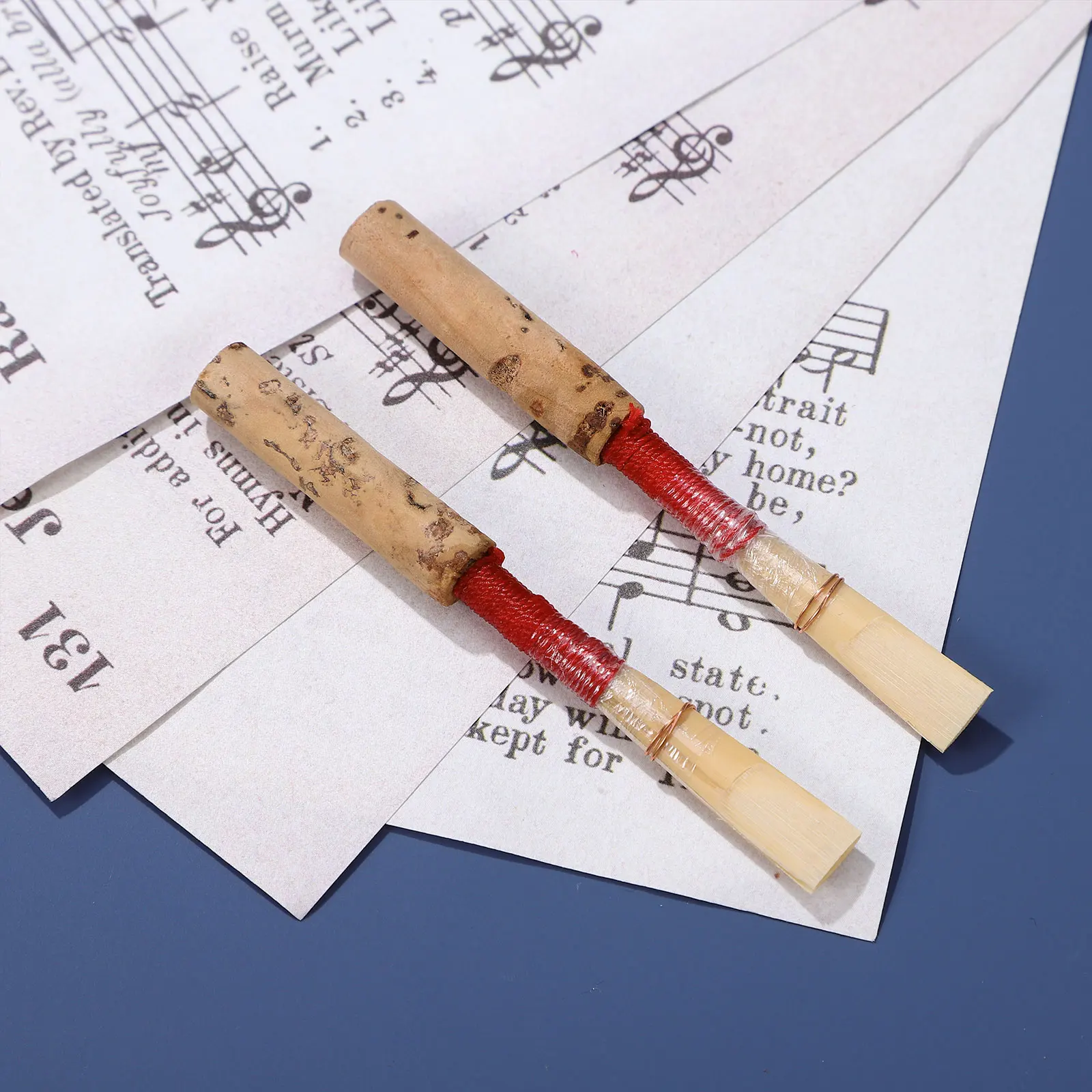 

2Pcs Oboe Reeds Handcrafted Bamboo Replacing Reeds Concentrated Sound Lightweight Portable Ideal for Daily Practice Performance