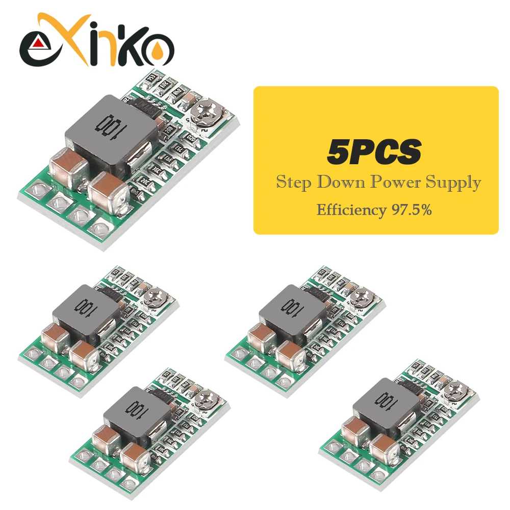 5/10 stücke Mini Step Down Netzteil Modul Buck Converter DC-DC 4-20V Zu 5V 3A einstellbare Effizienz 97,5%