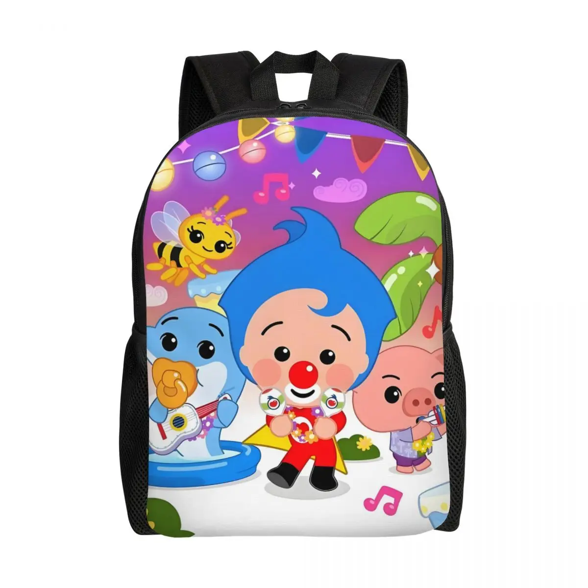 

Custom P-Plims P-Plims Singing Laptop Backpack Women Men Fashion Bookbag for College School Student Clown Magician Bag