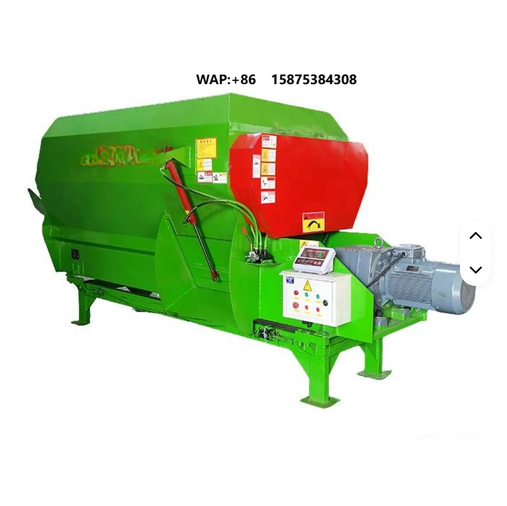 

New Automatic Horizontal TMR Feed Mixer for Cattle Sheep Farm Use Electric Engine 2m Capacity Total Mixed Ration Forage
