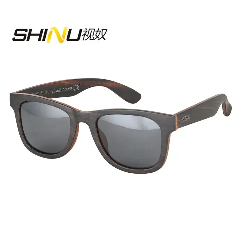 Shinu Men's Sunglasses Polarized Nature Wooden Sunglasses Handmade Nature Wood Women’s Sunglasses Diy Your Design On The Temples