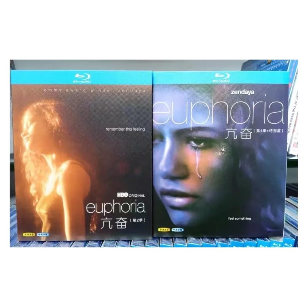 Euphoria Temporada 1-2, 4 Discos, Todas las Regiones, Nuevo Set en Caja, Disco Blu-ray