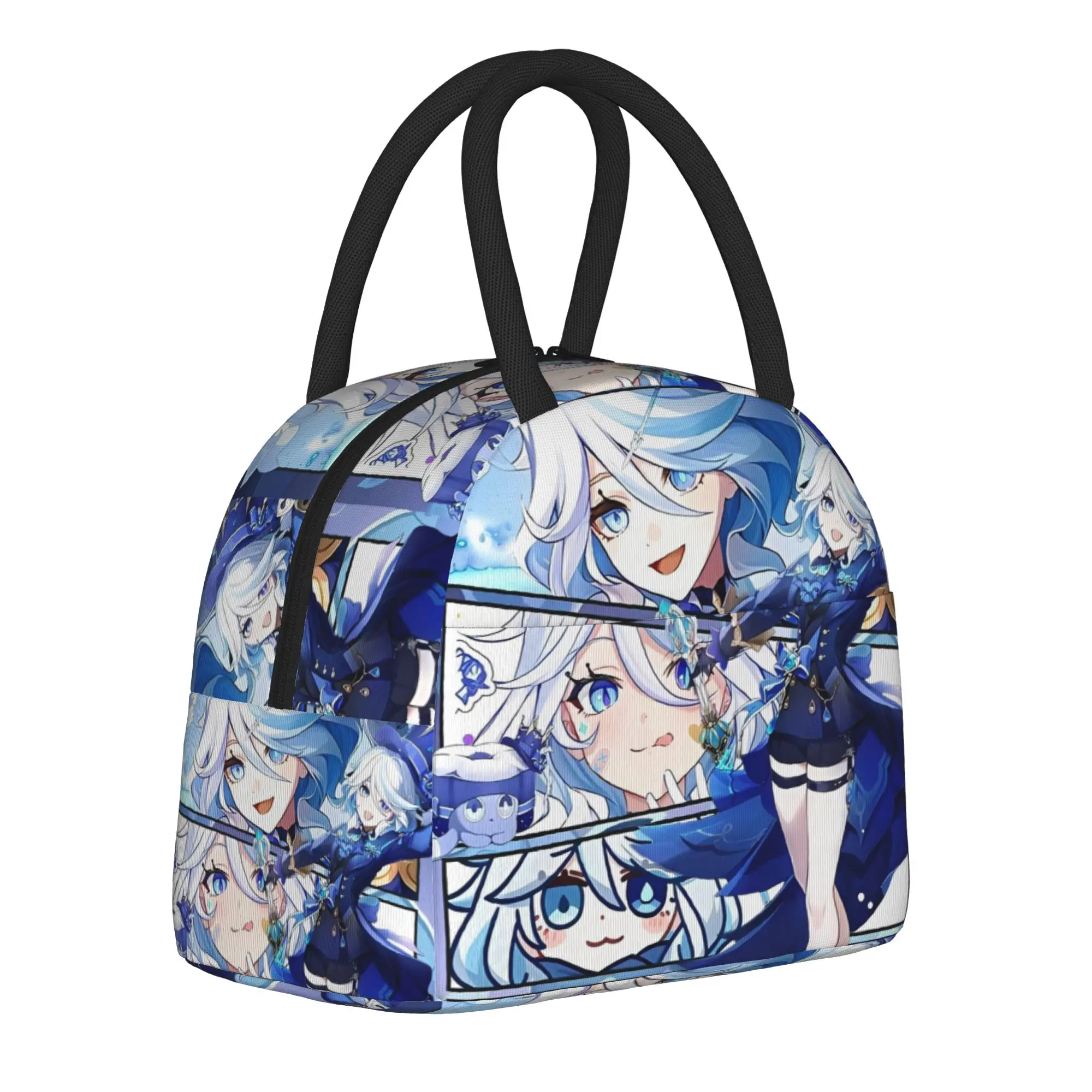 genshin impact game Thermal Insulated Lunch Bags for Travel  Portable Food Container Bags Men Women Cooler Thermal Food Box