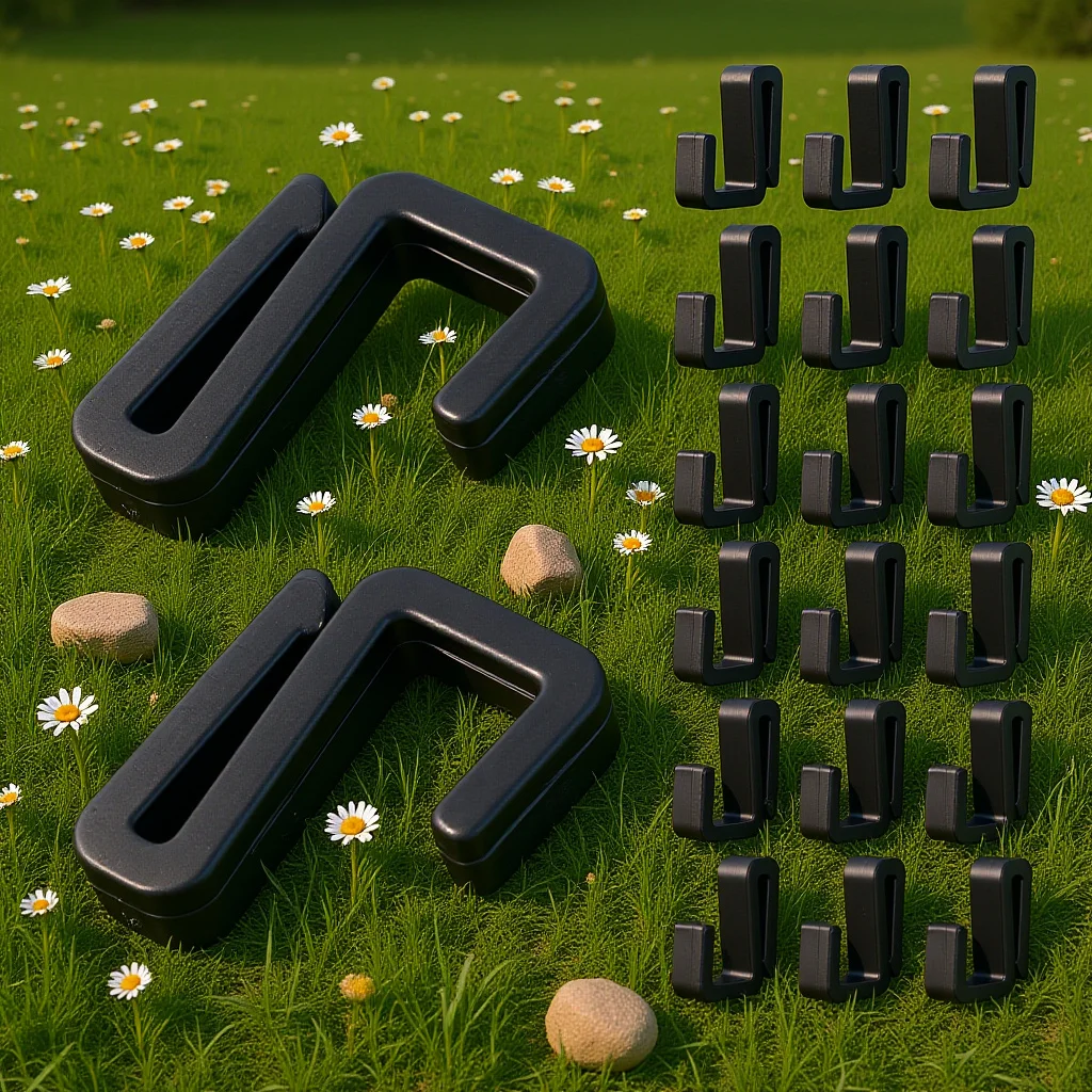 20Pcs S-Shaped Plastic Hooks Heavy Duty for Hanging Racks Space Saving S Hangers for Kitchen Bathroom Closet Laundry Garage