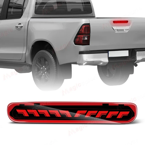 Imagen 1 del producto 1 unidad de luz LED de freno alto para Toyota Hilux Vigo 2005 2006 2007 2008 2009 2010 2011 2012 2013 2014 lámpara LED para parachoques trasero de coche 12V