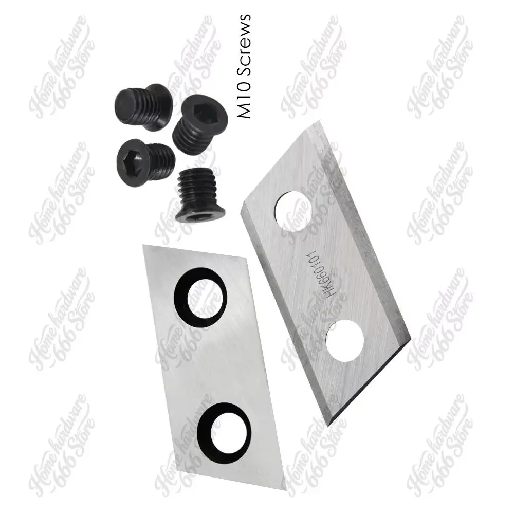Garden Shredder Blade Chipper Knife with Screws, Fit Eco ES1600, McCulloch, MCS2001, BG-KS 2040, Sturm Wolf, ROK, 2Pcs