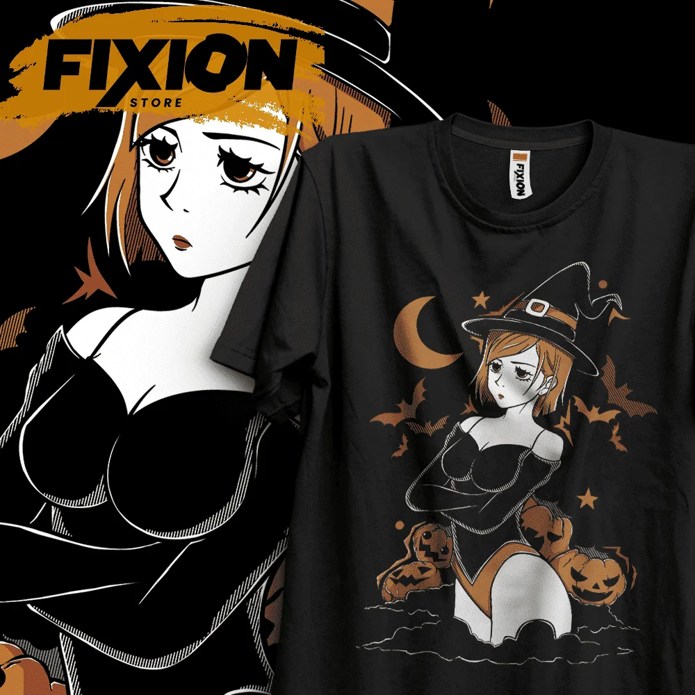 Jujutsu Kaisen – Halloween – Camiseta de anime Nobara, regalo de Manga para amantes de los anime, algodón de todas las tallas