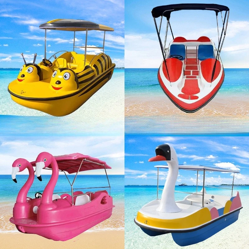 celebrity foot stepping scenic electric boat inflatable boat parent-child amusement sightseeing interactive equipment