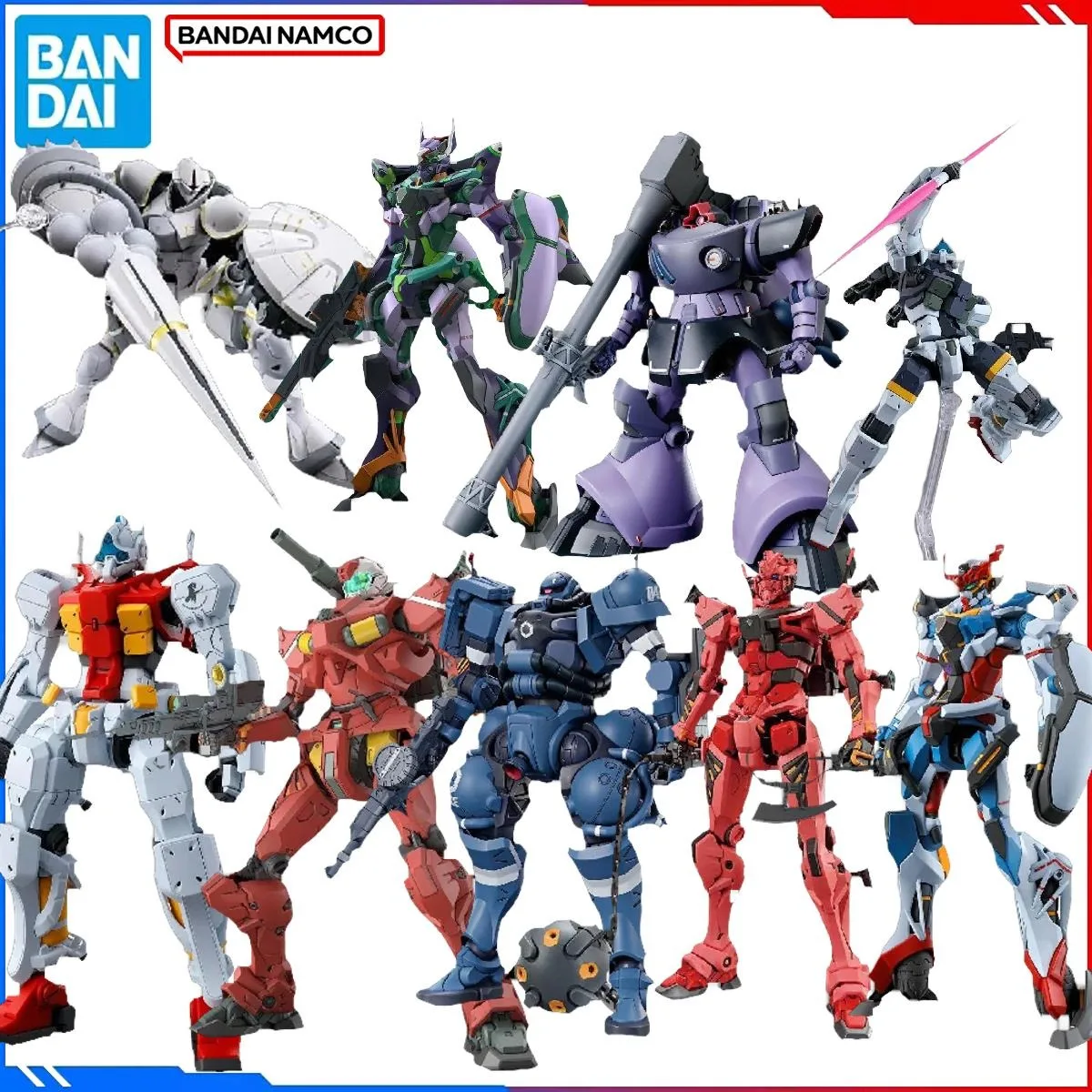 

Bandai Genuine GQuuuuuuX Anime Model Kits RICK DOM Red Gundam Toys SHF Action HG 1/144 Figure Assembly Model Gift Boy Present