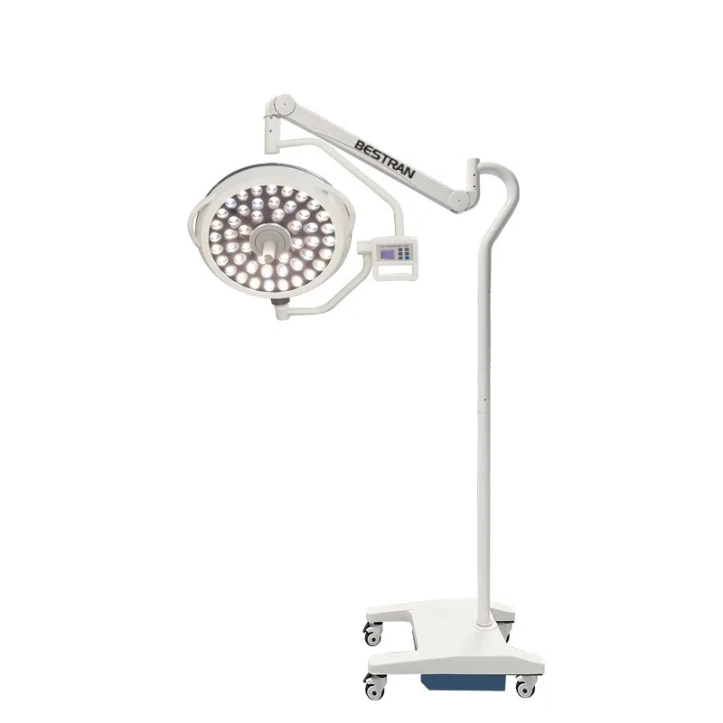 

Hospital Emergency Led Shadowless Operating Lamp With Backup Battery on Stand Mobile Led Operating Light Price