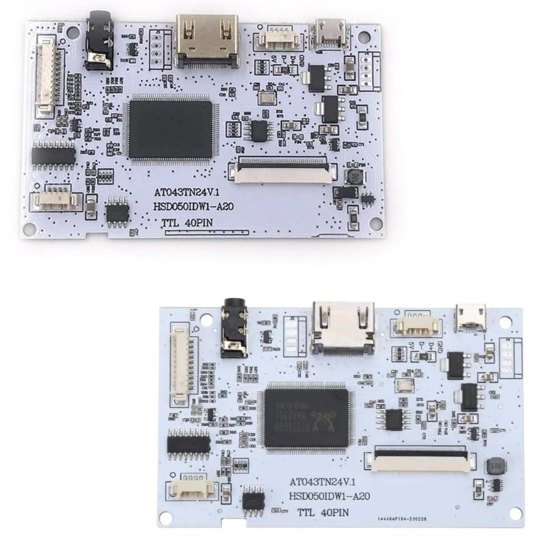 ที่เข้ากันได้ LVDS คอนโทรลเลอร์บอร์ด 40Pin TTL ไดรเวอร์ AT043TN24 V.1 Universal