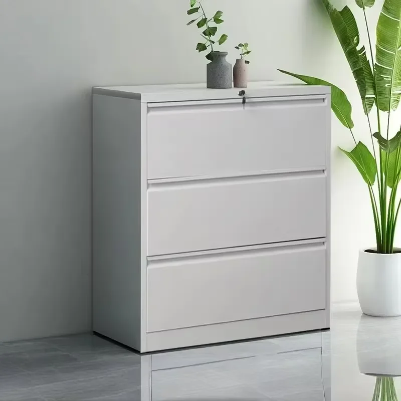 Modern Movable Eco-Friendly Space Saving White Thickened Hanging Fastener Card Box Office Filing Cabinet