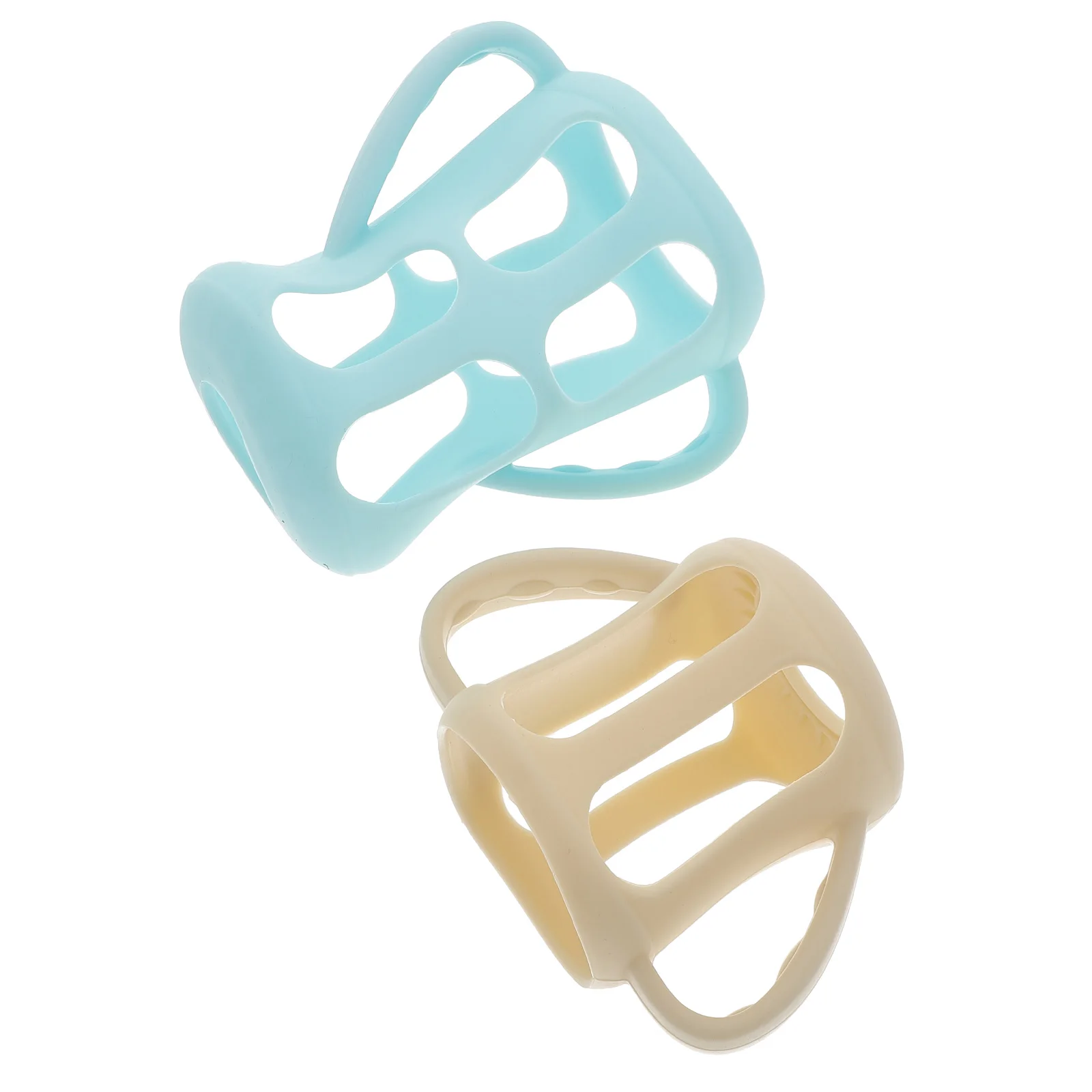 

2 Pcs Anti-fall Baby Bottle Cover Silicone Protective Case for Newborn Lightweight Durable Nursing Bottle Sleeve