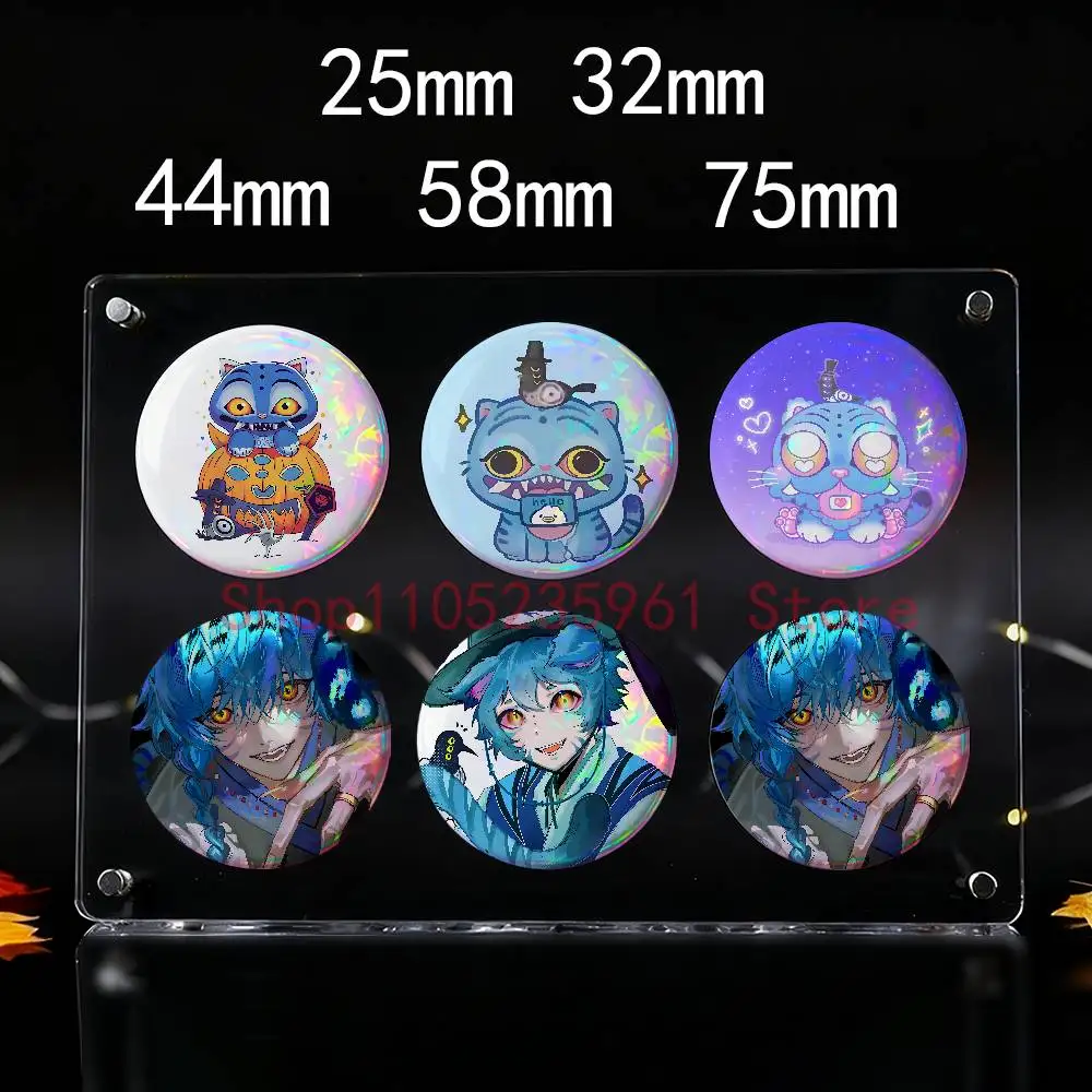 

D-Derpy D-Demon H-Hunters 58mm 44mm HD Print Brooch Badges Pretty Derby Round Display Brooches Lapel Pins Custom
