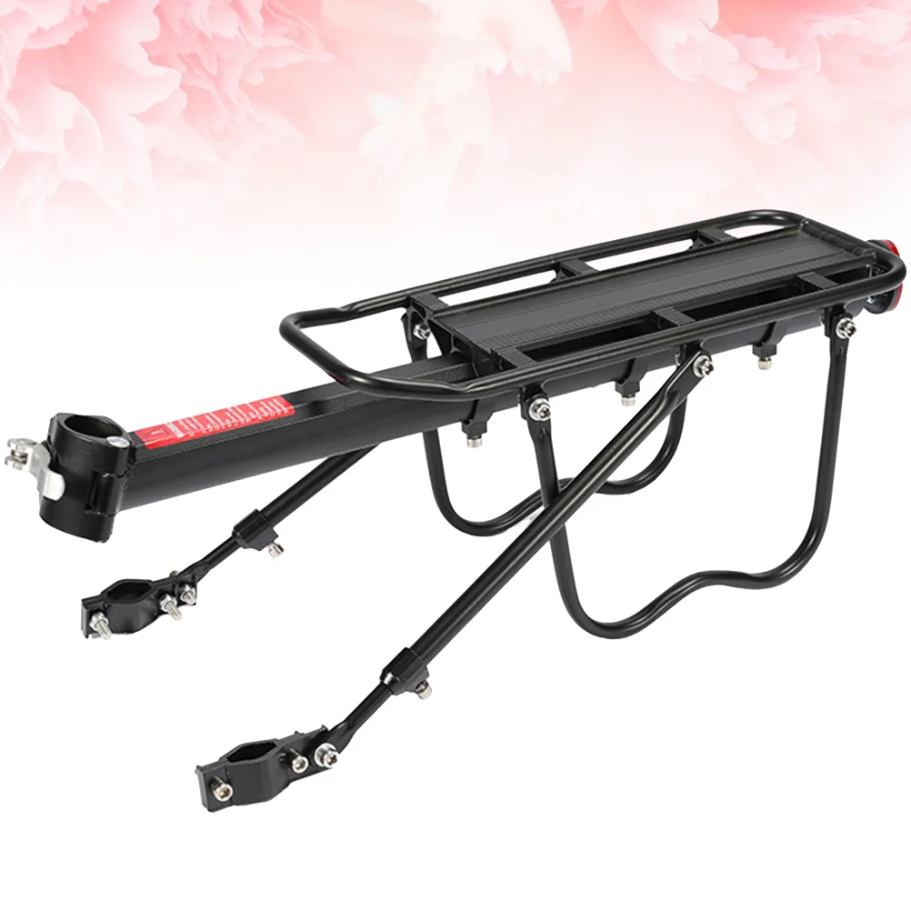 Bike Rear Shelf Aluminum Alloy Carrier Rack Mountain Bike Back Stand Durable for Outdoor Travel Storage Back Stand