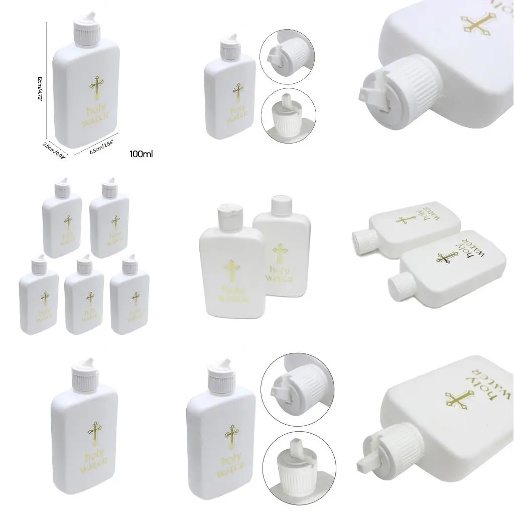 1/5pcs Holy Water Bottle Religion Holy Water Bottles Portable Supplies for Outdoor Travel Camping Religious Gift