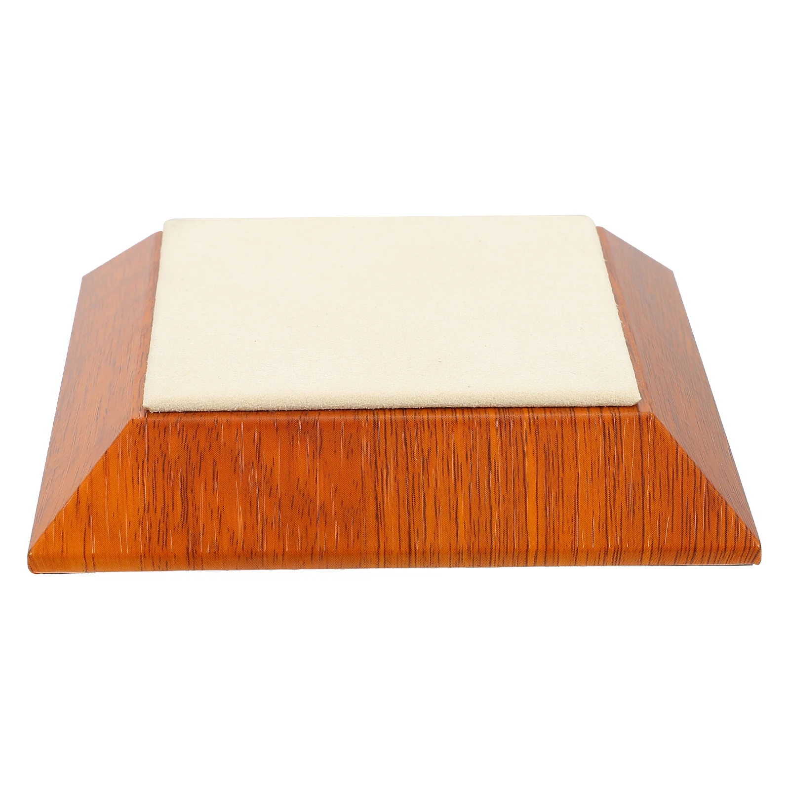 

Jewelry Display Microfiber Square Display Tray Wood Square Tray Storage ganizer Necklace Earring Desktop Multi purpose