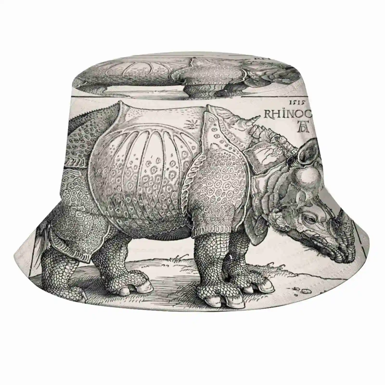 Albrecht Durer Rinoceronte Rhinoceros 1515 Wood Engragving Ink Original Fine Art Hd High Quality Unisex Fashion Women Men