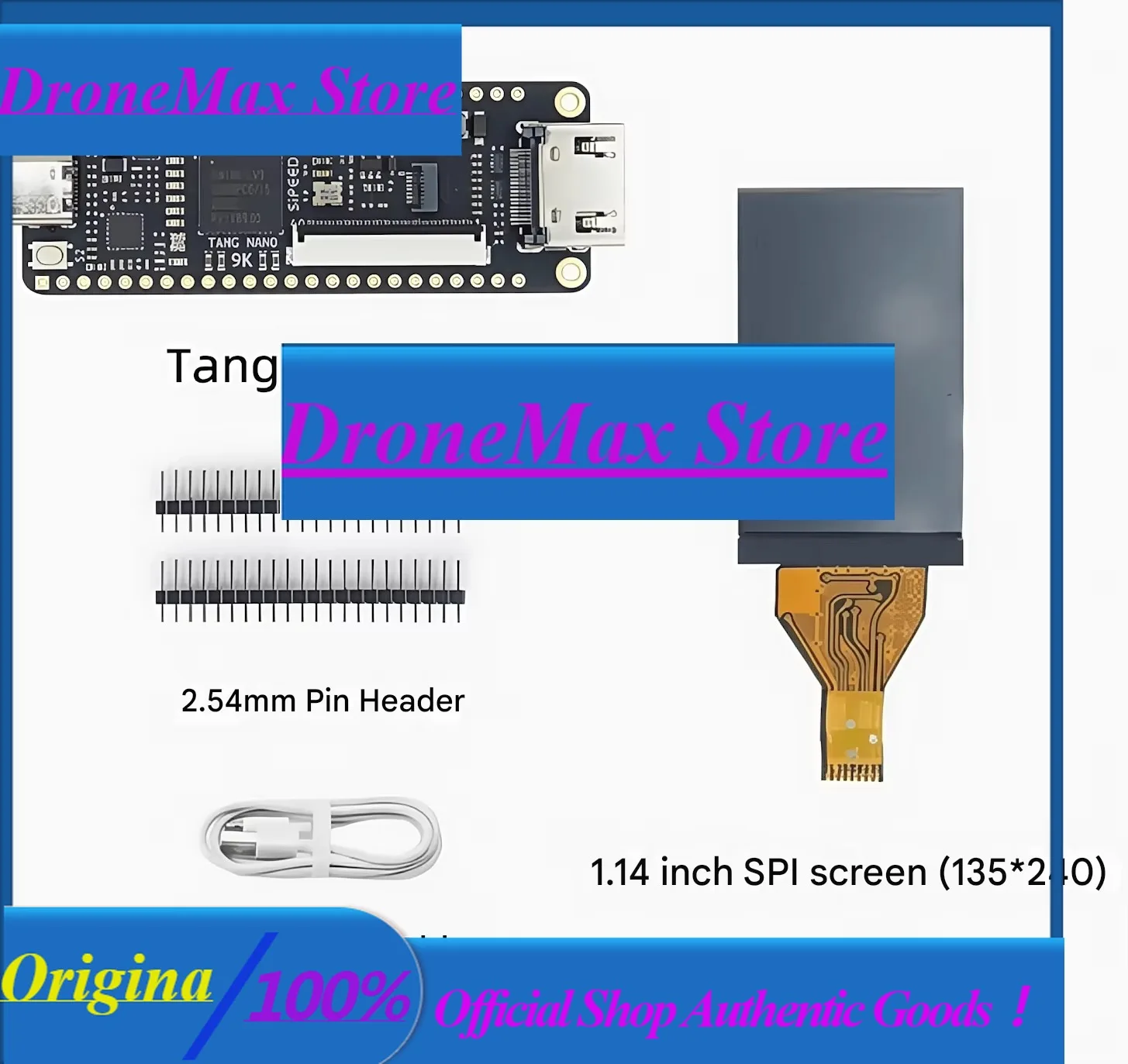DroMaSipeed Tang Nano 9K FPGA Development Board GOWIN GW1NR-9 RISC-V HDMI