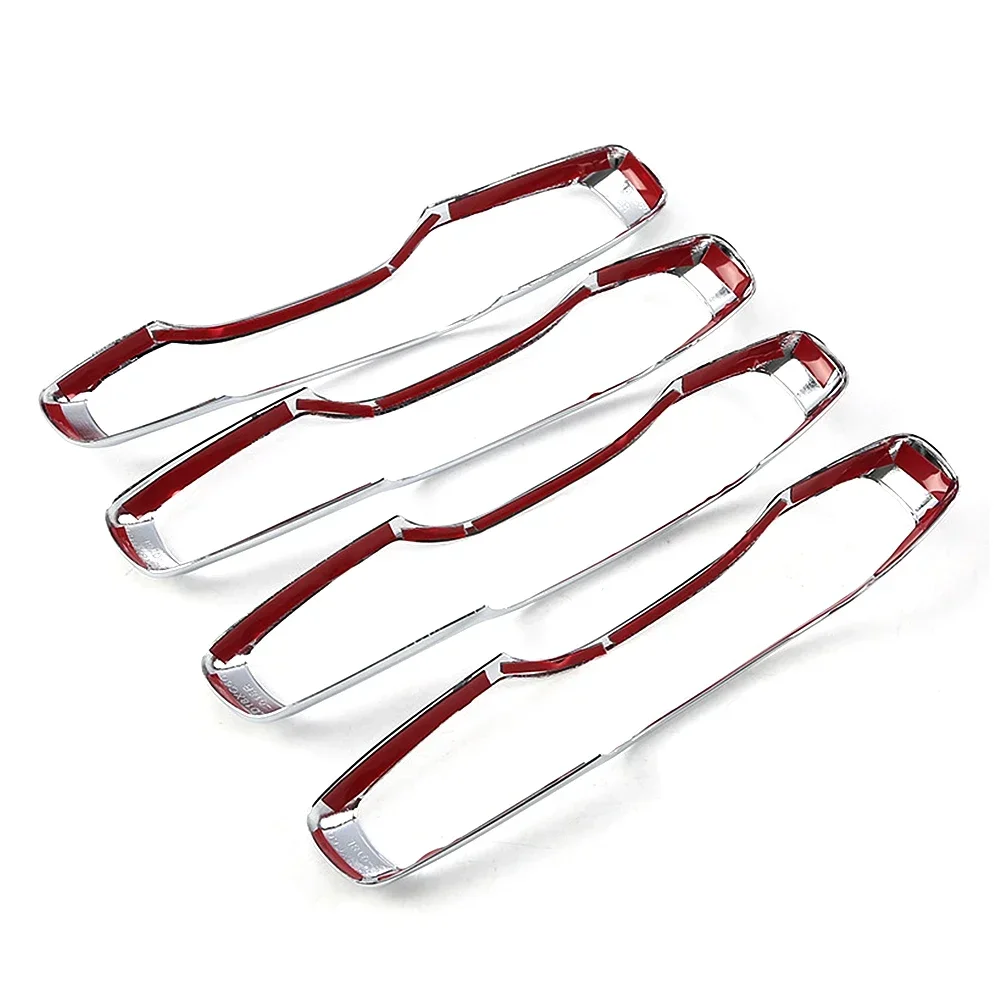 الكروم التصميم لفولفو XC60 XC90 S90 V90 2018 2019 2022 كروم غطاء مقبض الباب الخارجي صب الكسوة #4