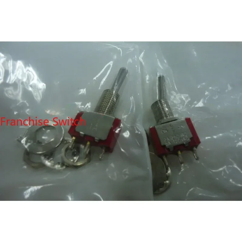 10PCS Toggle Switch   MS-102 ON-ON Three-pin Second Gear Pull Swing