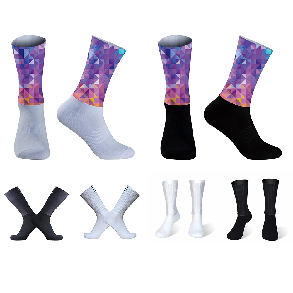 Chaussettes décontractées à tube moyen pour hommes et femmes, serviette respirante, absorbant la sueur, sports de cyclisme, astronomique, extérieur, document solide, nouveau, 2024