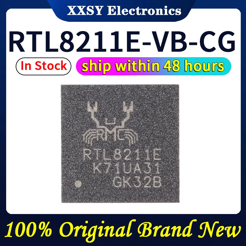 

RTL8211E-VB-CG RTL8211E QFN48 High quality 100% Original New