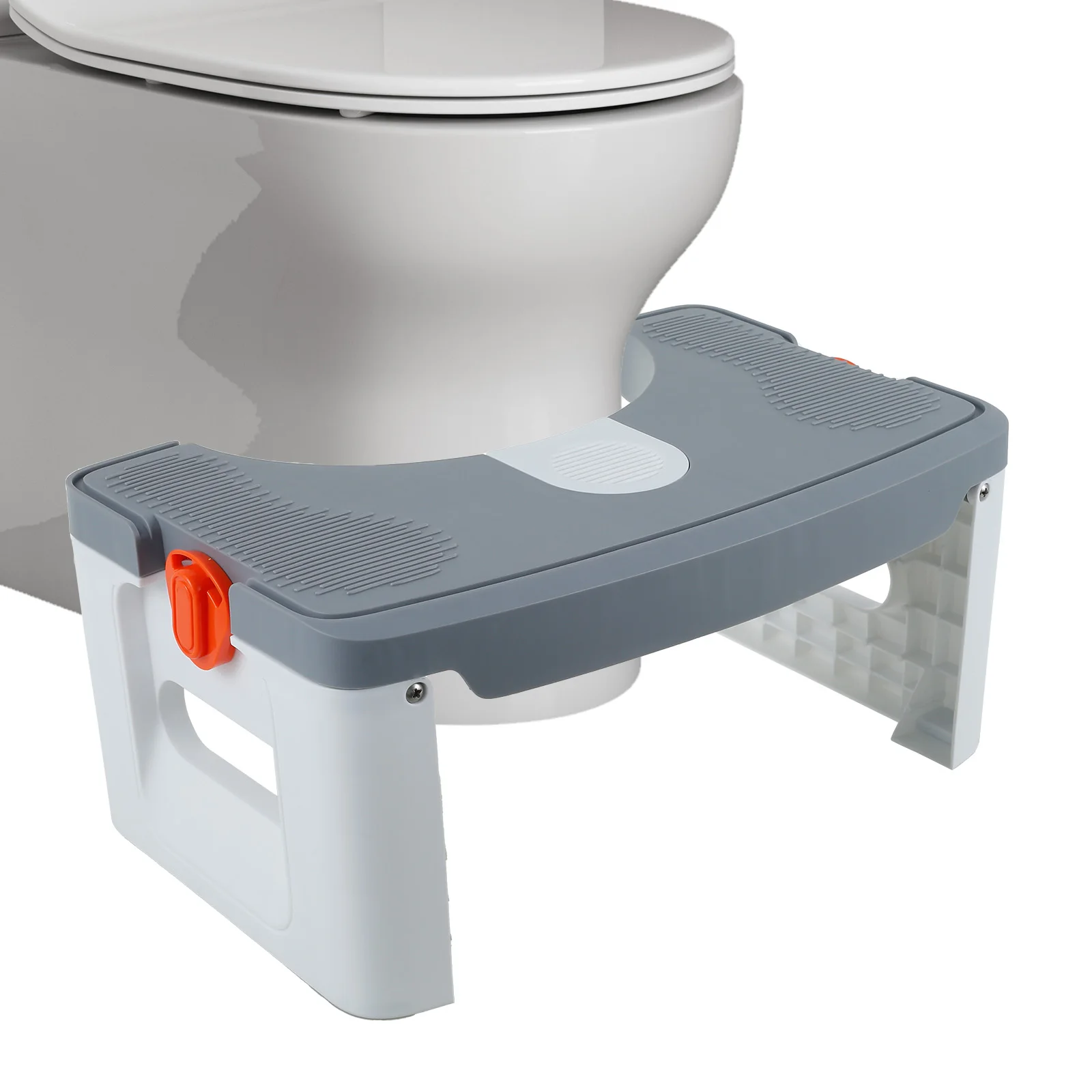 Toilet Poop Stool Foldable Portable Nonslip Bathroom Squat Stool Poop Potty Washroom Squatting Leg Raiser