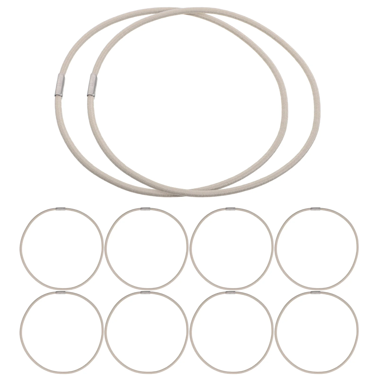 

10 Pcs Microphone Rope Elastic Bands for Holder Clip Clamp Replacement