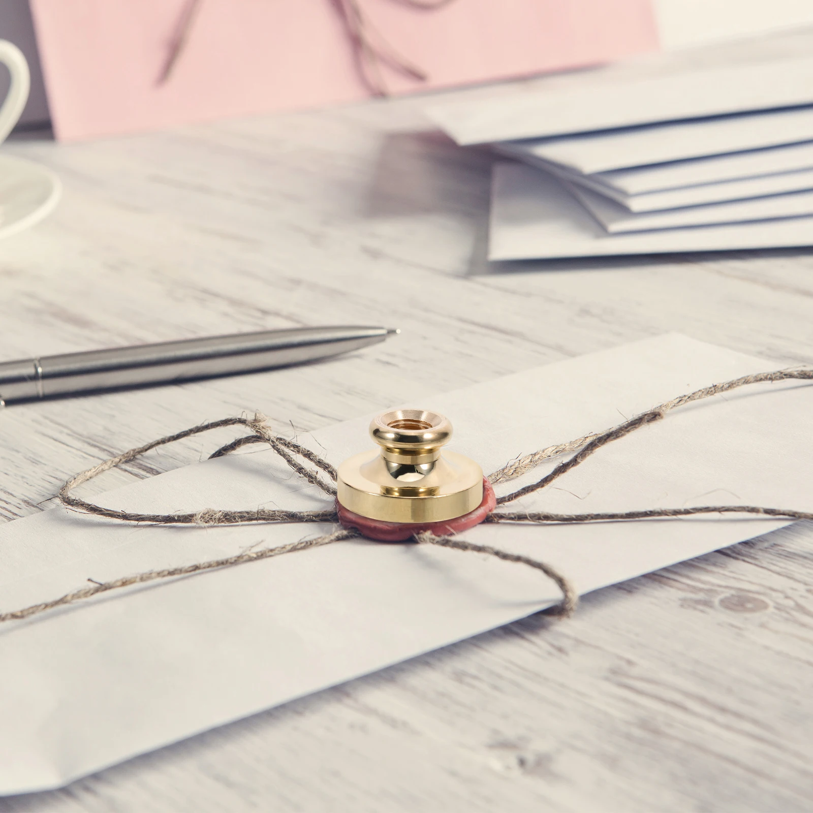 

Copper Head Wax Seal DIY Craft Lacquer Seal Letter Envelope Wedding Sealing Wax Stick for Gift Packing