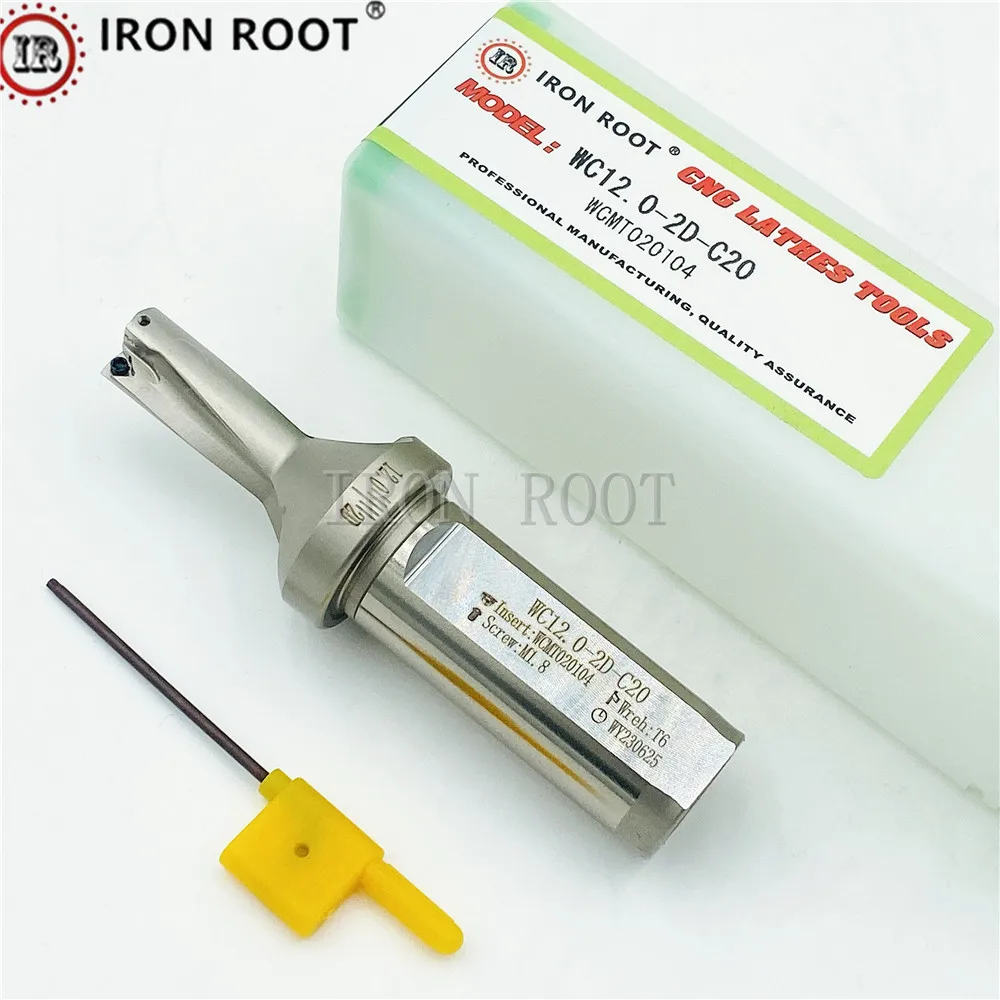 

IRON ROOT series WC drill bit metal drill bit insert drill bit depth 12mm-15.5mm 2D indexable U drill machinery, lathe, CNC Tool