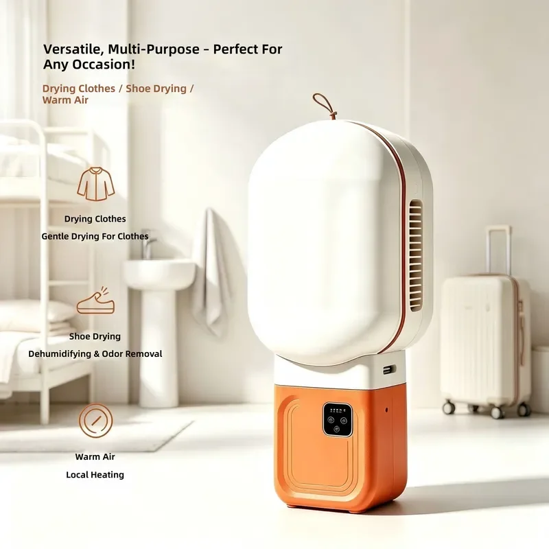 for Travel 3-in-1 Dryer Book Shoe Heater Quick Drying Portable Warmer for Dormitory Home Use Compact Electric Air Circulator