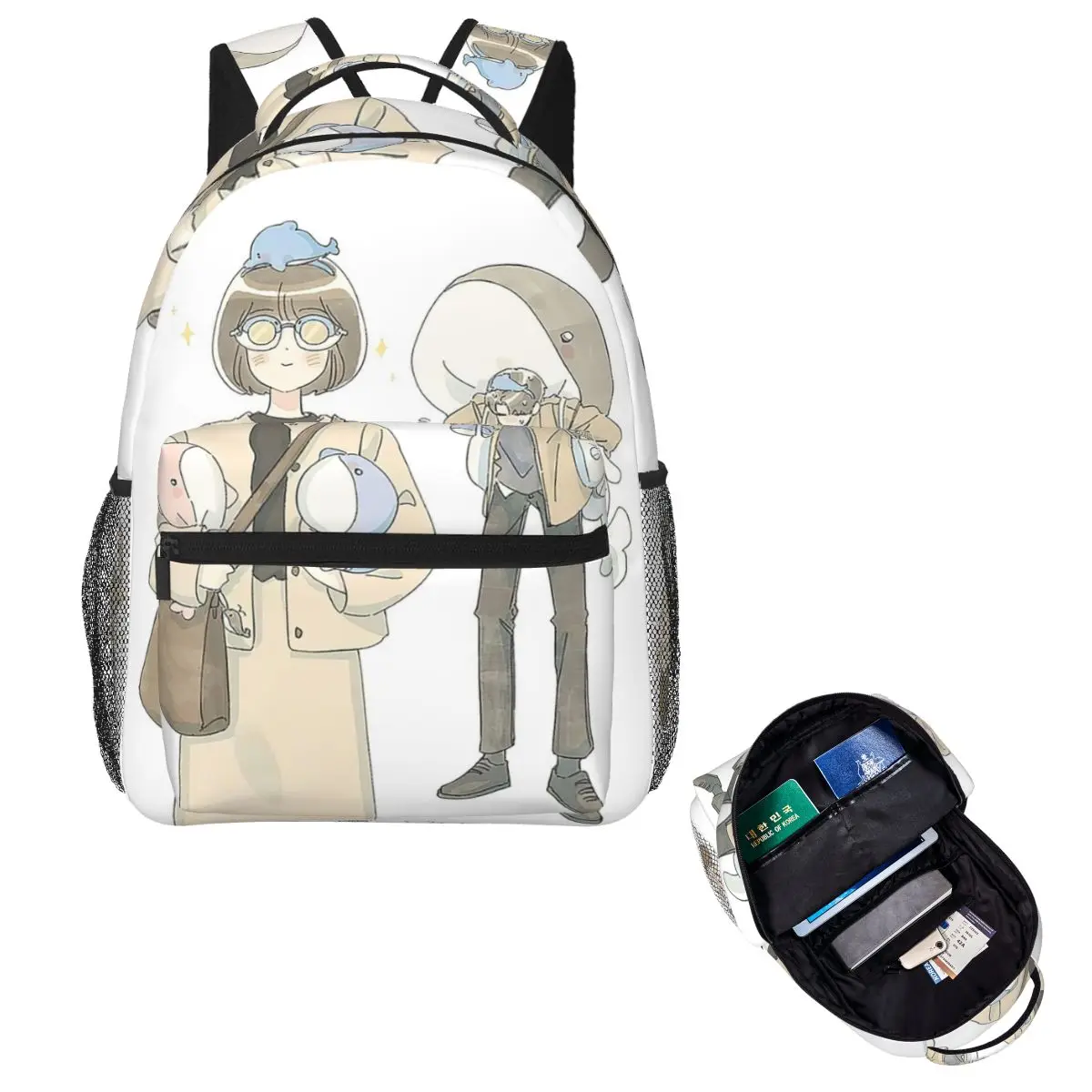 Sac à dos d'étudiant Extraordinary Attorney Woo, sac d'école, sac à dos de randonnée, sac de voyage pour hommes et femmes, sac à dos à la mode, sacs à bandoulière