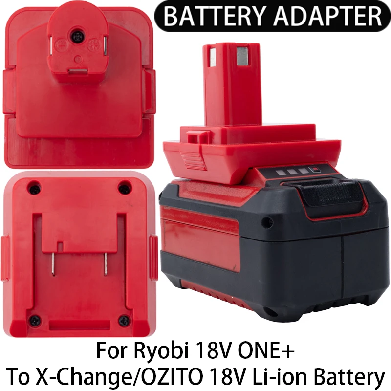 Adapter/Converter for Ryobi 18V ONE+ Li-ion Tools to X-Change/OZITO 18V Adapter/Converter Power Tool Accessory