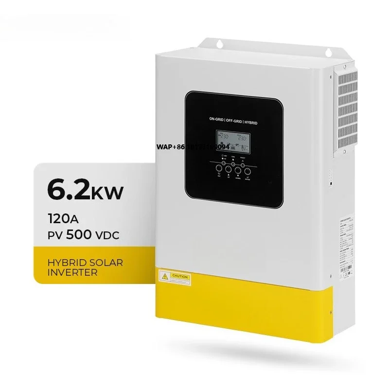 6.2KW 48V high-quality solar inverter for solar panels, high-efficiency single-phase hybrid solar inverter