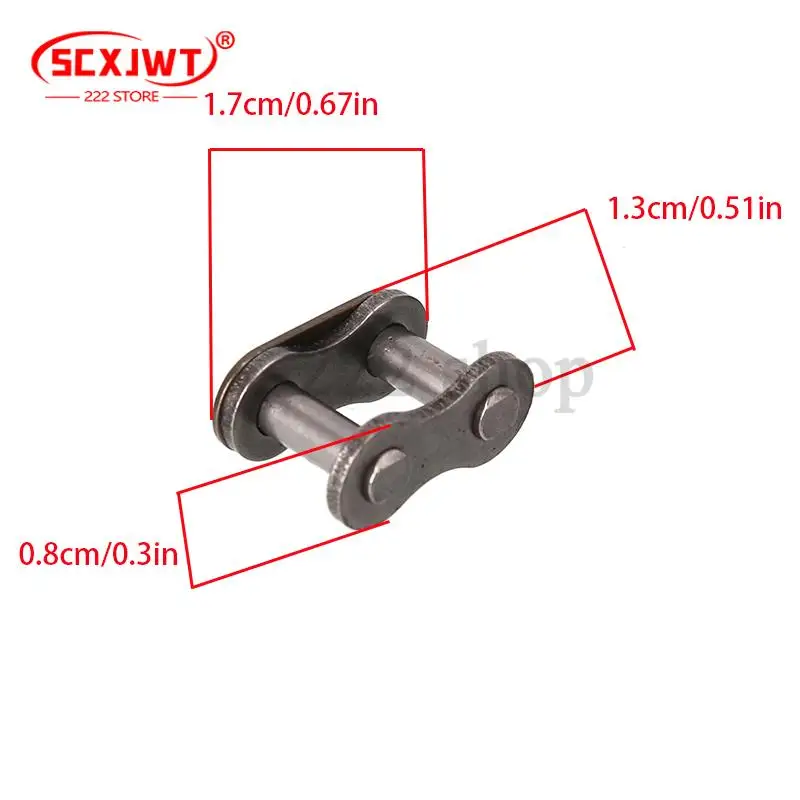 مشبك سلسلة بإبزيم كامل - سلسلة دوارة قصيرة من الفولاذ الكربوني بصف واحد لتطبيقات النقل الصناعي