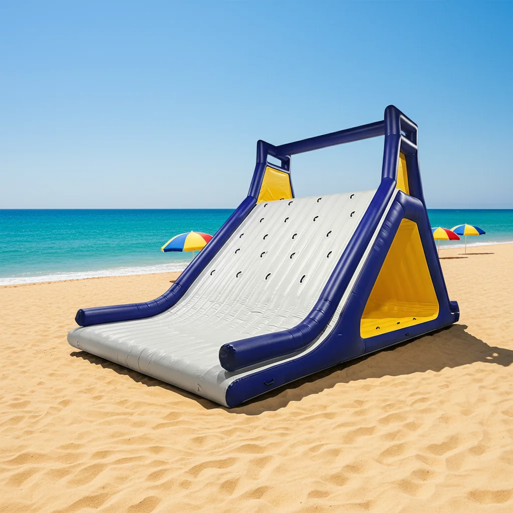Commercial Party Rental Inflatable PVC Floating Slide Water Park Obstacle Course for Resort Hotel