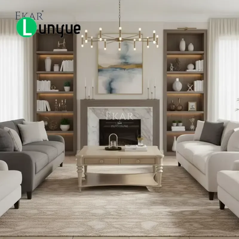 Solid Wood Square Coffee Table Elegant American Style Living Room Furniture Sturdy Durable Home Decor Centerpiece