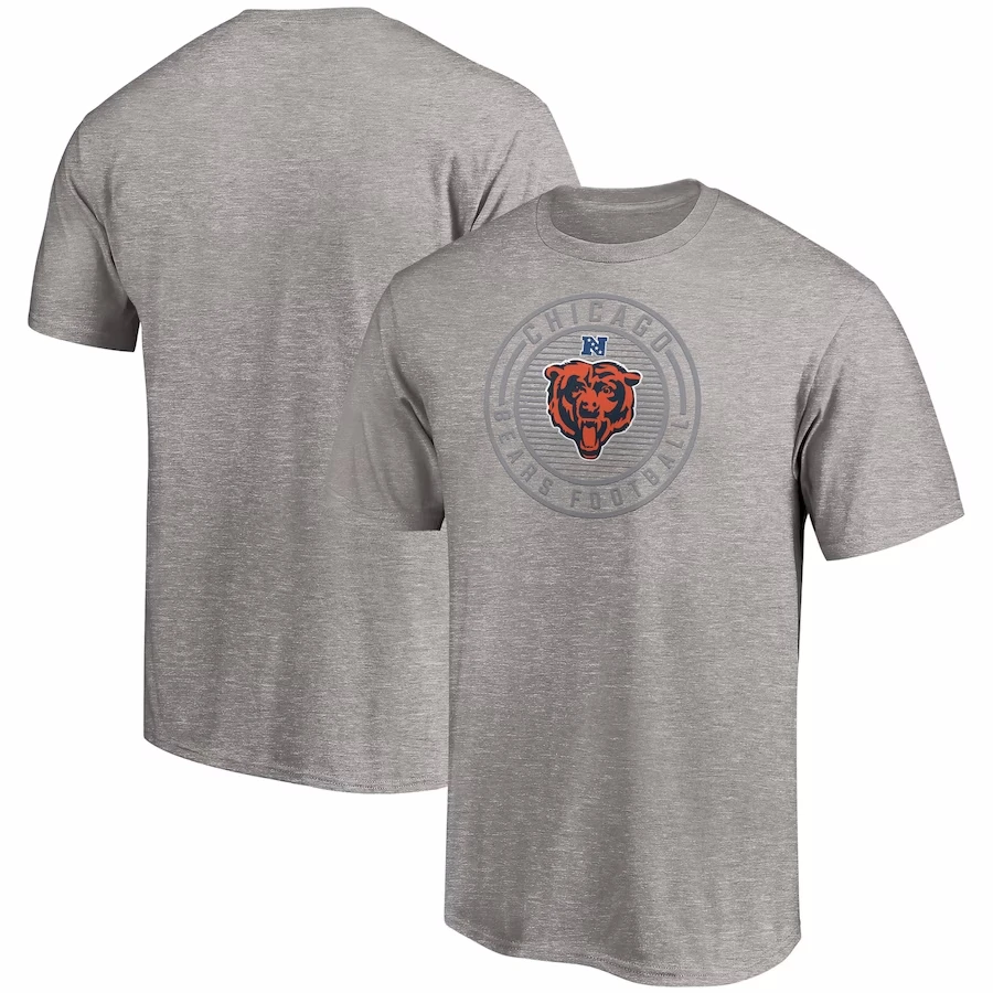 تي شيرت NFL Chicago Bears قطني بأكمام قصيرة ناعم وممتص للعرق