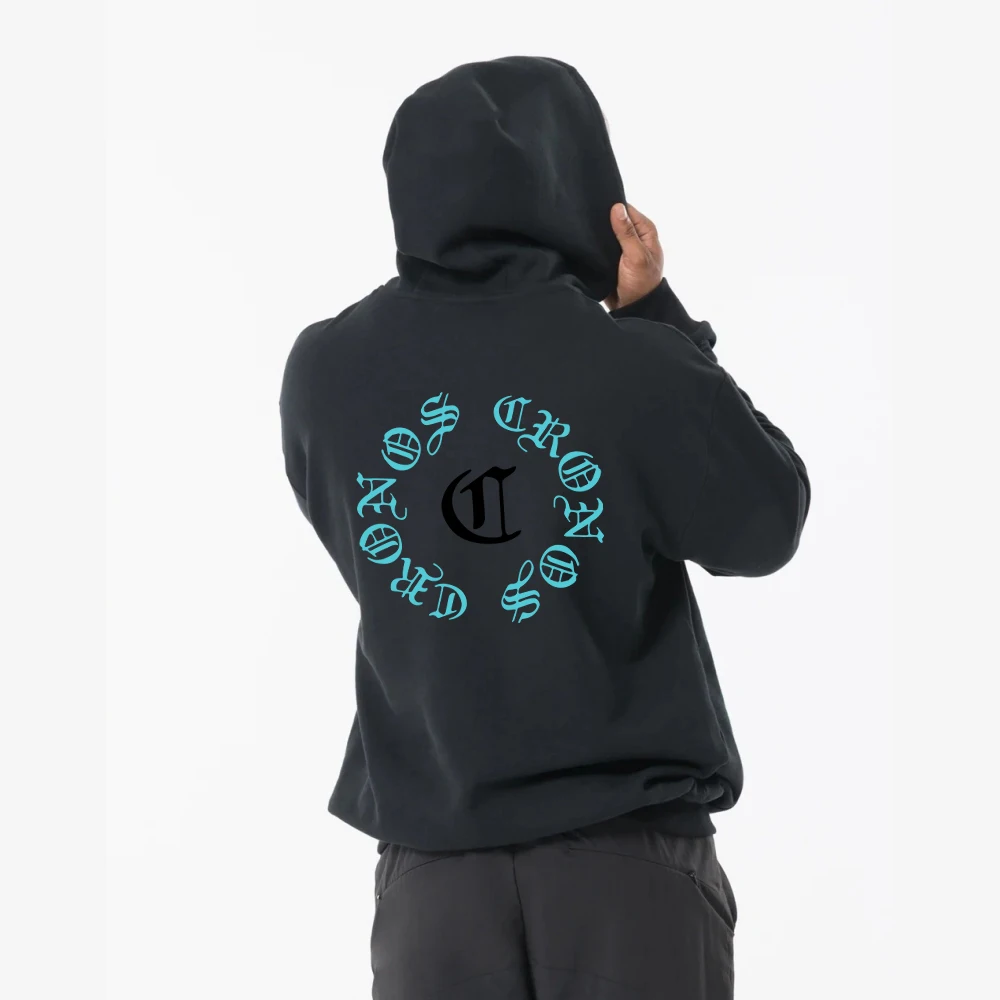 Men Gothic Graphic Hoodie Pullover Sweatshirts Oversized Loose Kangaroo Pocket Male Street Gym Workout Hooded Tops Sport Hoodies