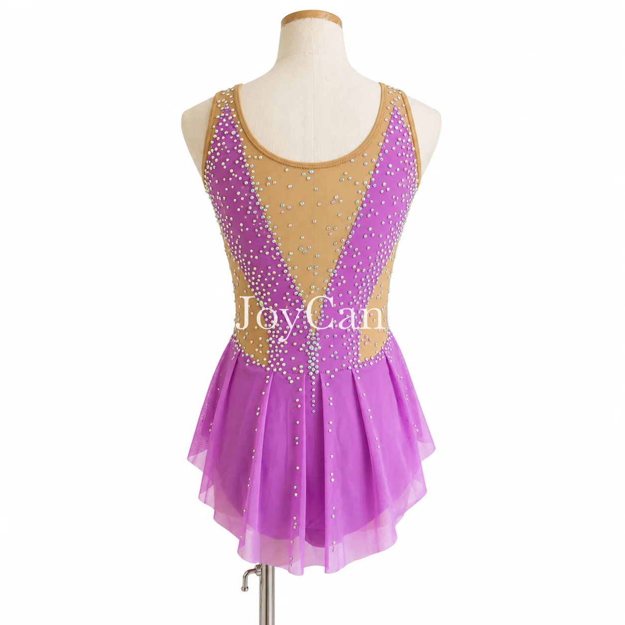 JoyCan Rhythmic Gymnastics Leotard for Competition Girls Spandex Quality Stones Girls Women Dance Wear Customized BD8085
