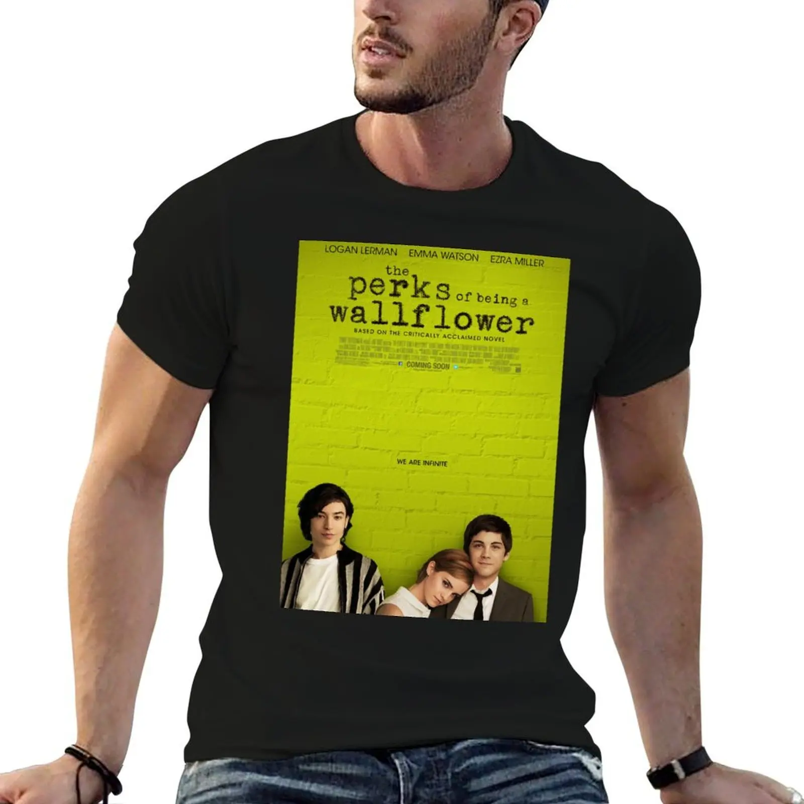 perks of being a wallflower T-Shirt plus sizes oversizeds mens plain t shirts