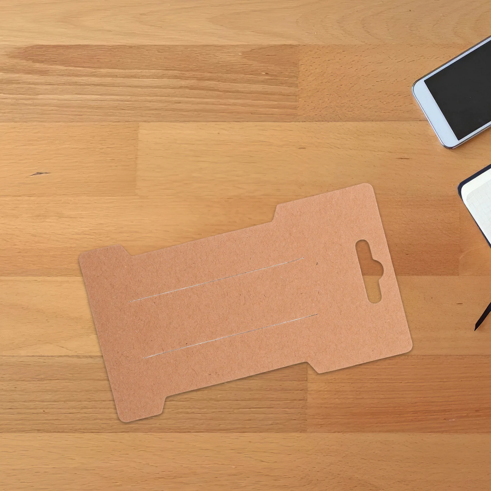 100 قطعة كرافت ورقة مشبك شعر بطاقات عرض حامل ل الانحناء المشابك دبوس الشعر المنظم المحمولة ملحق التعبئة والتغليف بطاقة